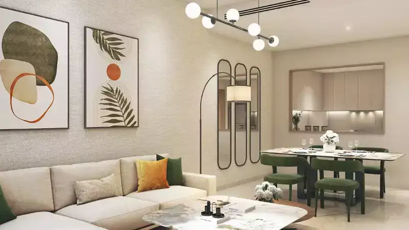 Living - Dining Area - Riverside Views Azure 1 C